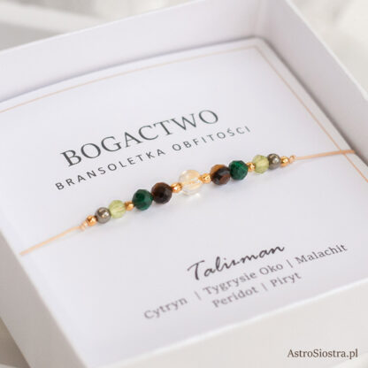 Bransoletka Bogactwo Talizman Amulet Na Sznurku
