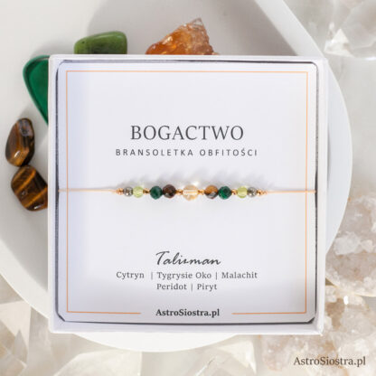 Bransoletka Bogactwo Talizman Amulet Na Sznurku - obrazek 2