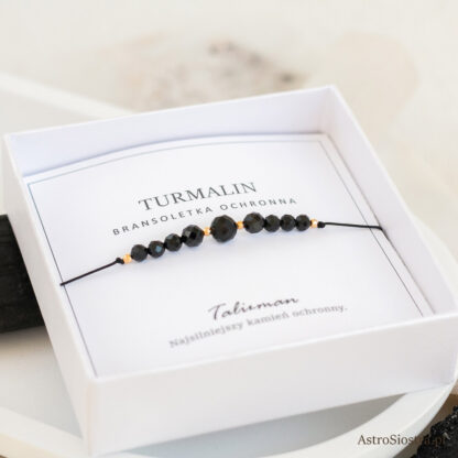 Bransoletka Ochronna z Turmalinem Turmalin Ochrona Talizman Amulet - obrazek 2