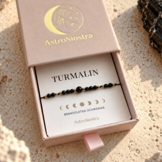 Bransoletka Ochronna z Turmalinem Turmalin Ochrona Talizman Amulet