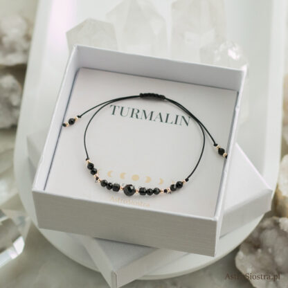Bransoletka Ochronna 14K z Turmalinem Turmalin Ochrona Talizman Amulet - obrazek 2