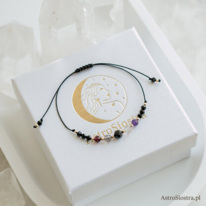 Bransoletka Koziorożec 14K Znak Zodiaku Zodiakalna z Turmalinem - obrazek 2