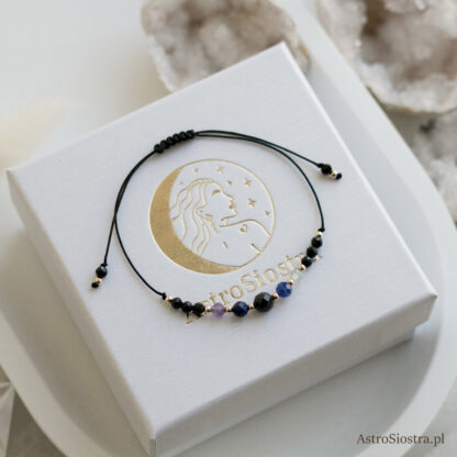 Bransoletka Panna 14K Znak Zodiaku z Turmalinem - obrazek 3