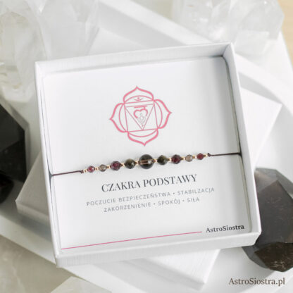 Bransoletka Czakra Podstawy Korzenia Czakry Talizman Amulet 14K