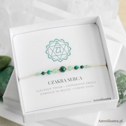 Bransoletka Czakra Serca Czakry Talizman Amulet 14K