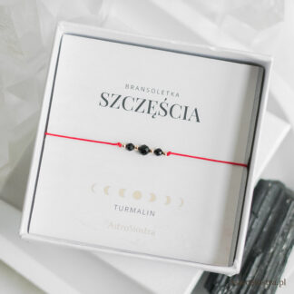 Bransoletka Szczęścia Turmalin z Turmalinem 14K
