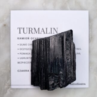 Turmalin Czarny Surowy 96g 5cm Mozambik