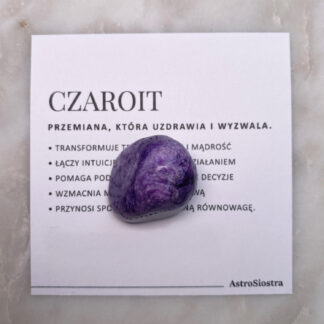 Czaroit kamień naturalny szlifowany n12 15g Rosja