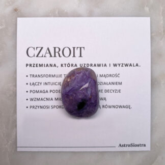 Czaroit kamień naturalny szlifowany n13 14g Rosja