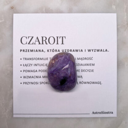 Czaroit kamień naturalny szlifowany n13 14g Rosja