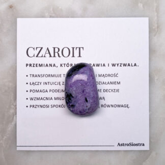 Czaroit kamień naturalny szlifowany n01 15g Rosja