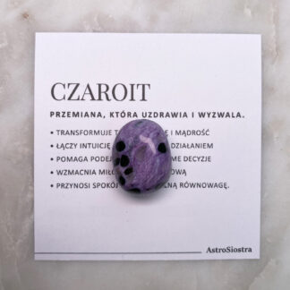 Czaroit kamień naturalny szlifowany n04 11g Rosja