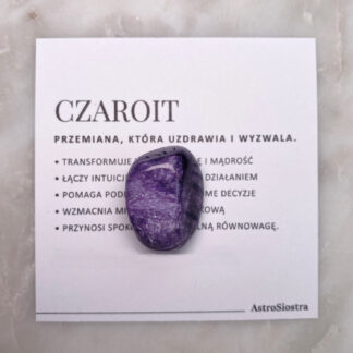 Czaroit kamień naturalny szlifowany n05 12g Rosja