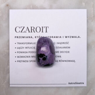 Czaroit kamień naturalny szlifowany n07 20g Rosja