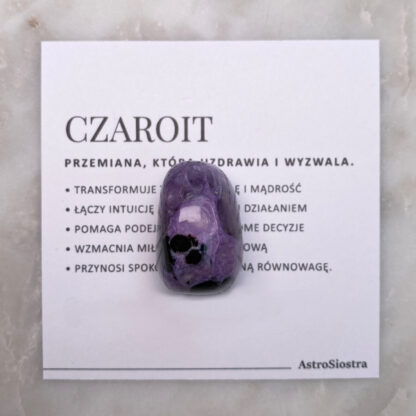 Czaroit kamień naturalny szlifowany n07 20g Rosja