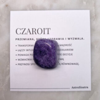Czaroit kamień naturalny szlifowany n02 22g Rosja