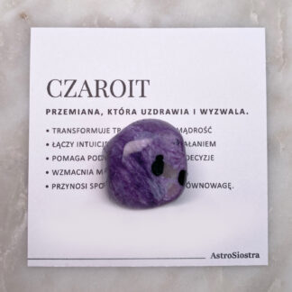 Czaroit kamień naturalny szlifowany n09 24g Rosja