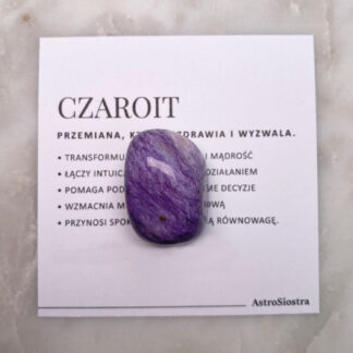 Czaroit kamień naturalny szlifowany n03 19g Rosja
