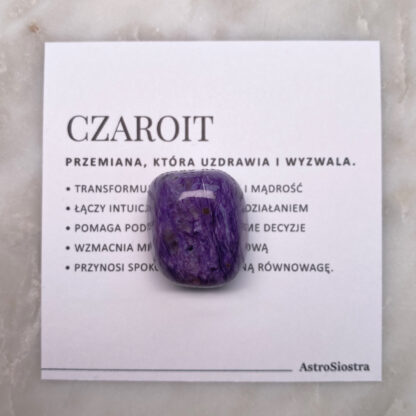 Czaroit kamień naturalny szlifowany n11 18g Rosja