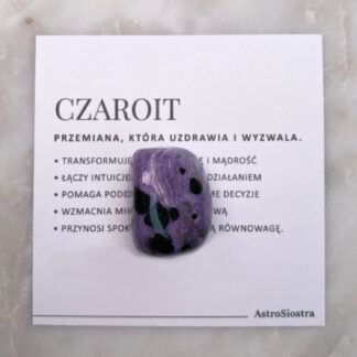 Czaroit kamień naturalny szlifowany n08 22g Rosja