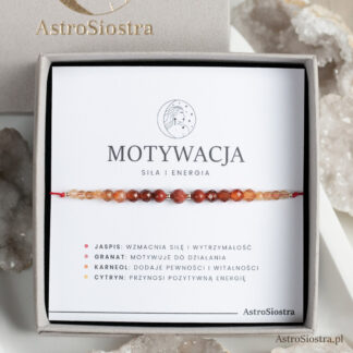 Bransoletka Motywacja Siła i Energia Talizman Amulet