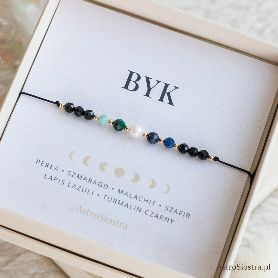 Wysyłka 24h Byk z Perłą Bransoletka Znak Zodiaku Zodiak Zodiakalna - obrazek 2