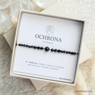 Wysyłka 24h Ochrona Turmalin Bransoletka Ochronna z Turmalinem